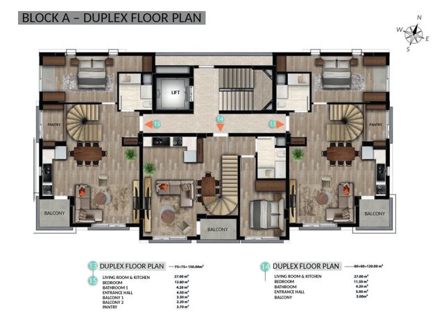 De Mare · Block A · Duplex