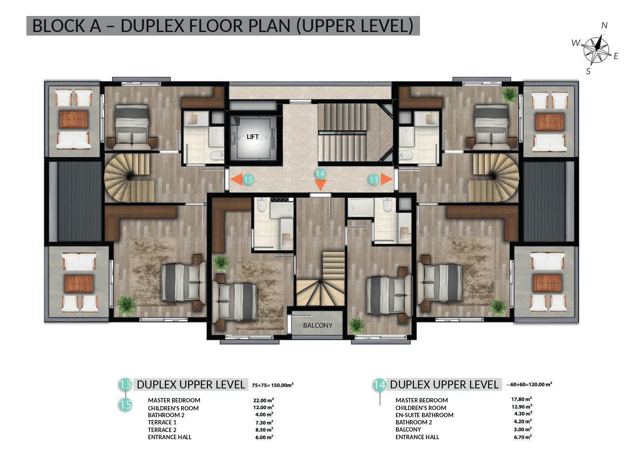 De Mare · Block A · Duplex upper level